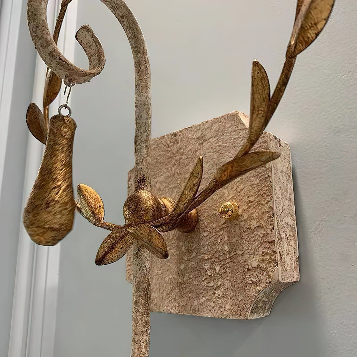 Opal Wooden Wall Lamp