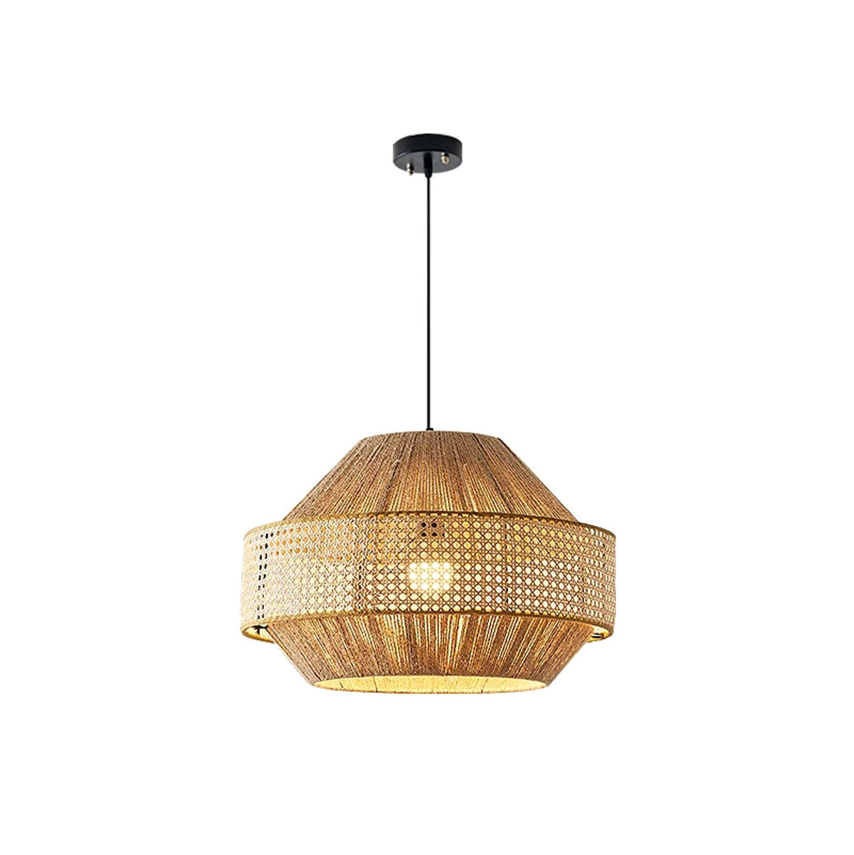 Avelmere Woven Rattan Pendant Lamp