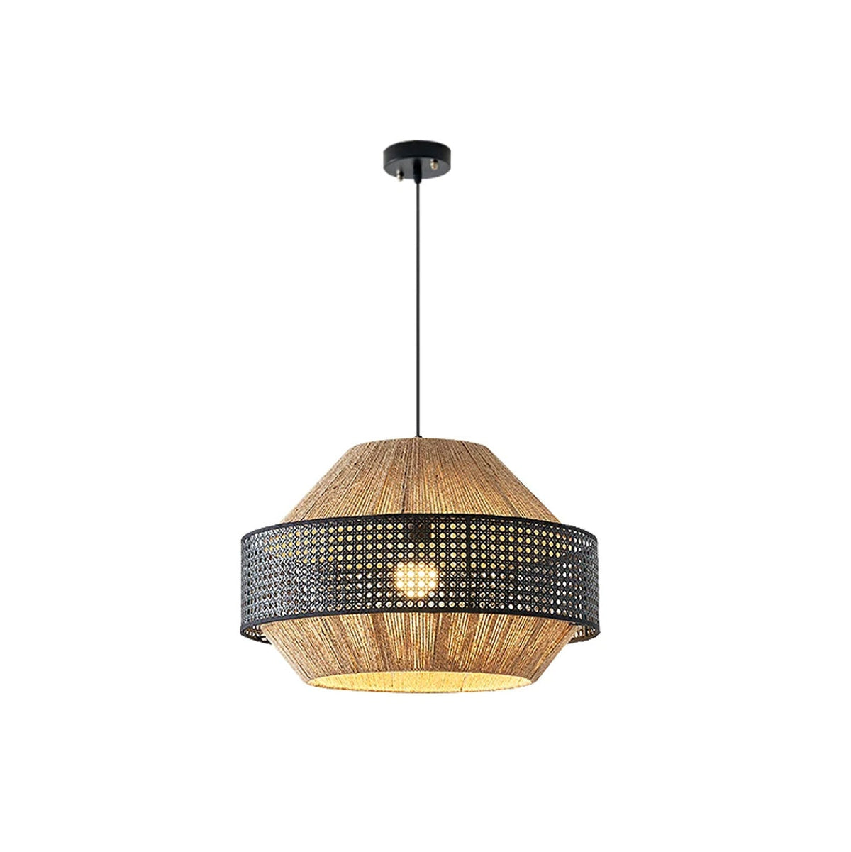 Avelmere Woven Rattan Pendant Lamp