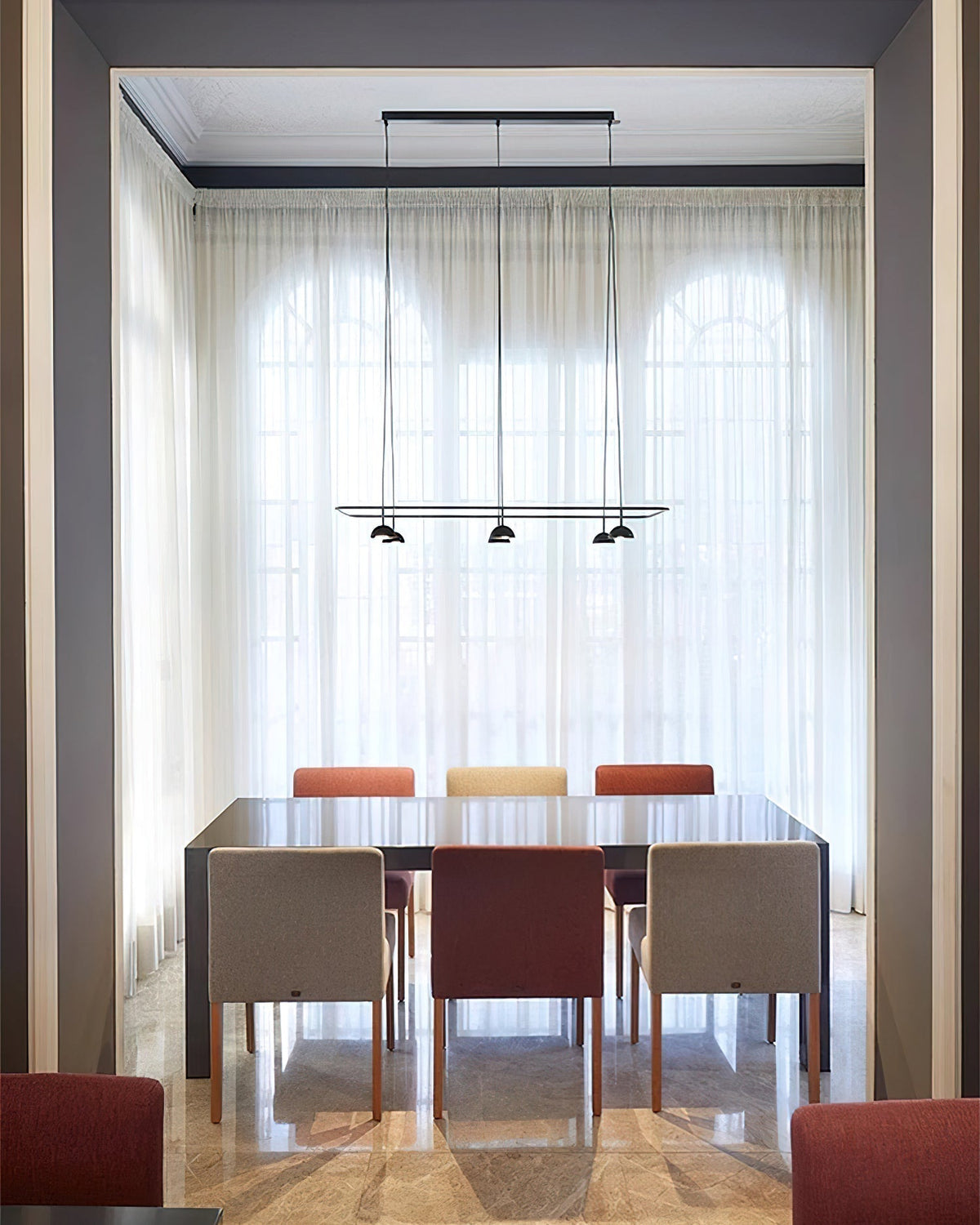 Noraora Chandelier LED Sleek