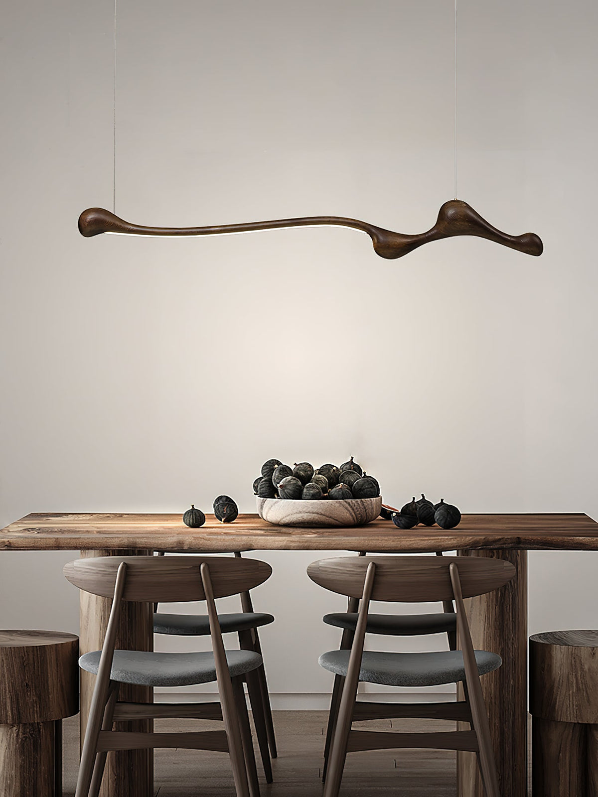 Alenor Wood Retro Pendant Lamp