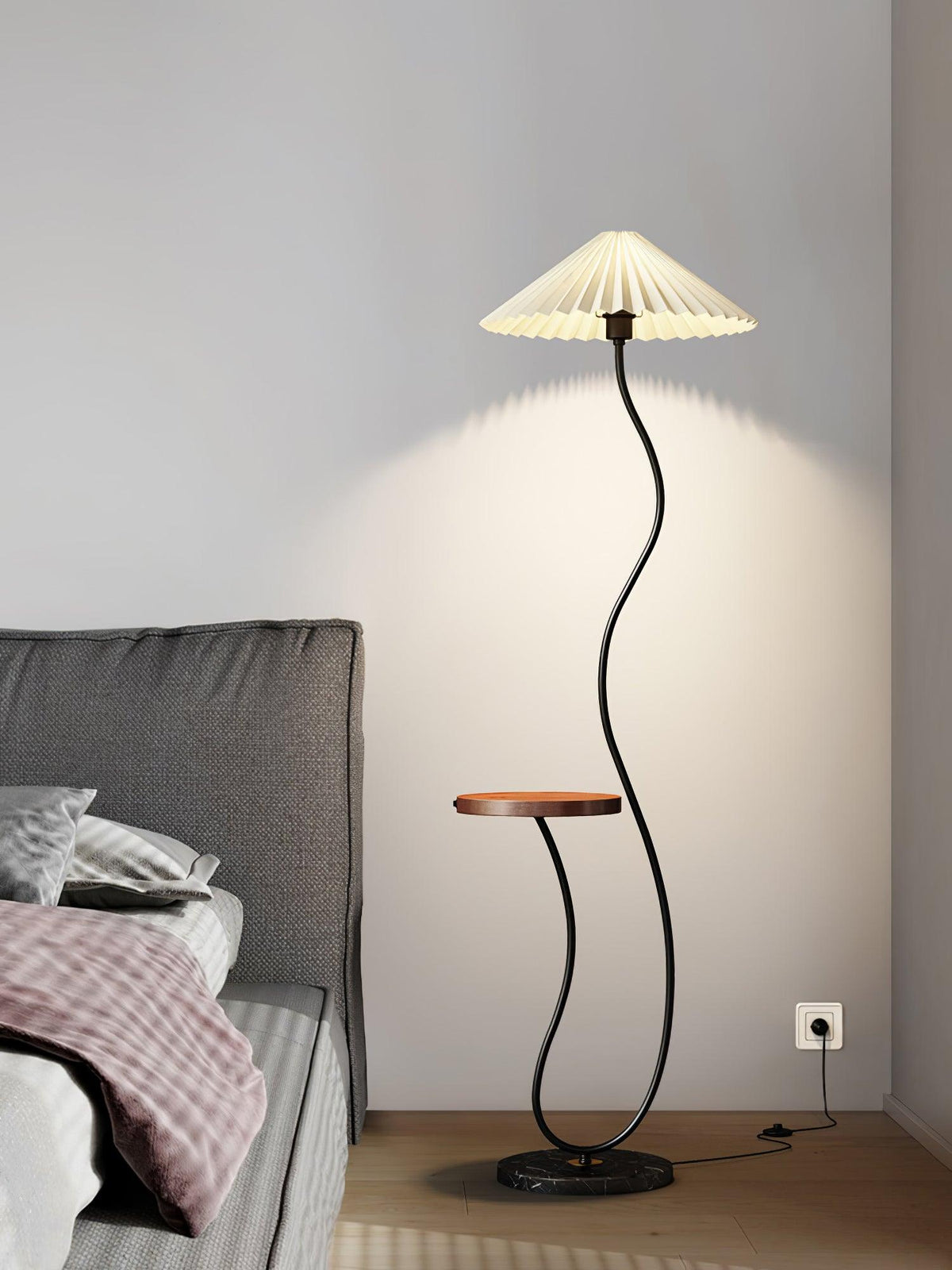 Ghel Minimalist Wood Floor Lamp