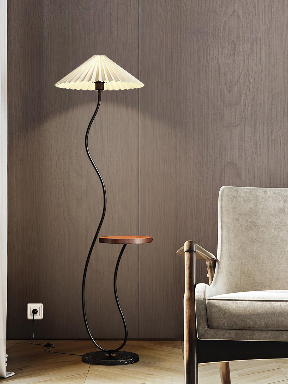 Ghel Minimalist Wood Floor Lamp