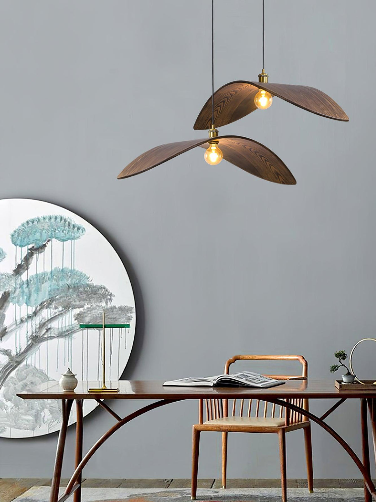 Palten Nordic Art Wooden Pendant Lamp