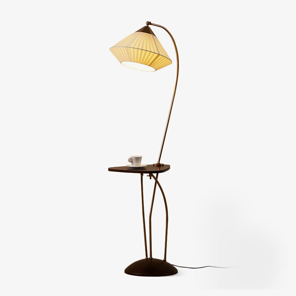 Raviq Fabric Vintage Floor Lamp
