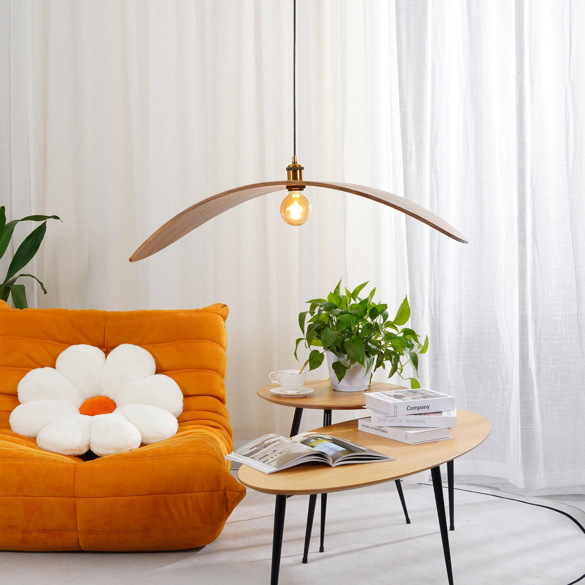 Palten Nordic Art Wooden Pendant Lamp