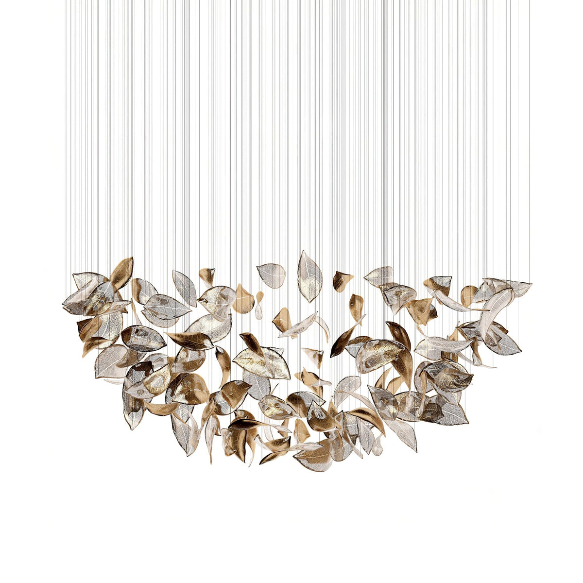 Darien Iridescent Leaf Pendant Light
