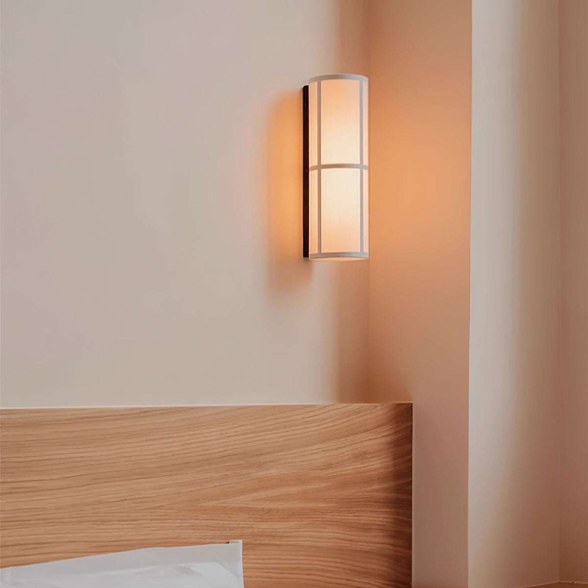 Mirinella Wall Lamp Cylinder Fabric Soft Glow