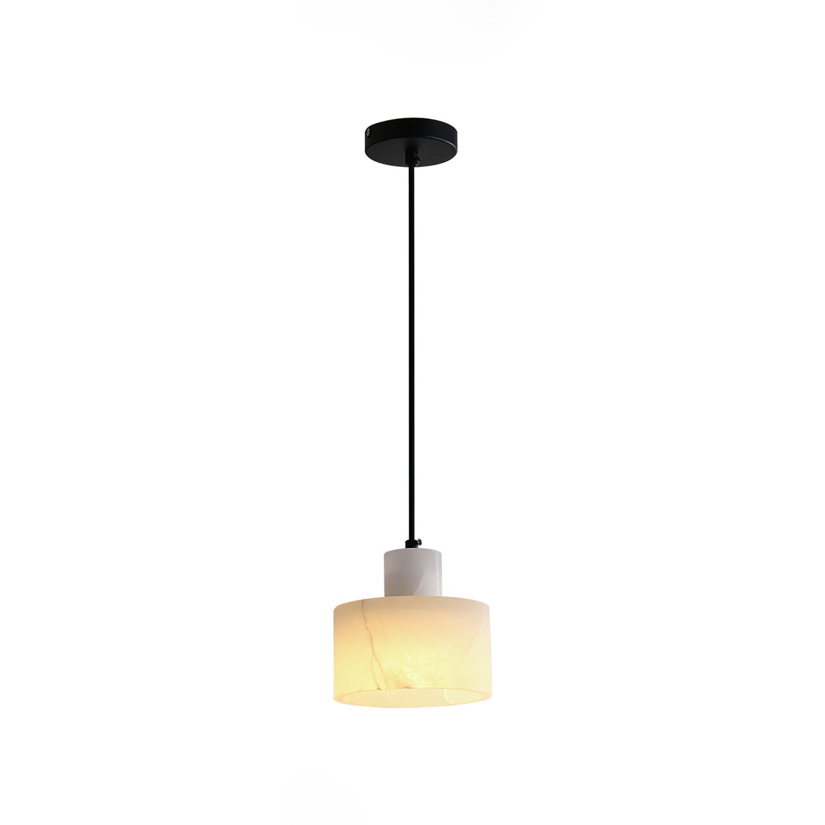 Alabaster  Pendant Lgiht Dual Cylindrical