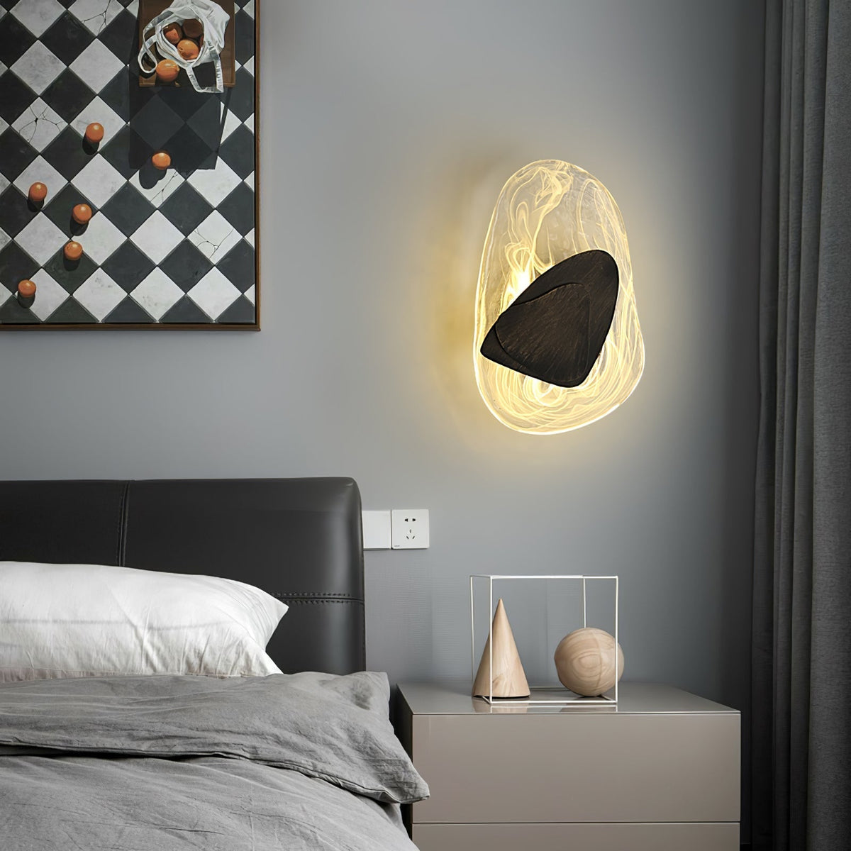 Gana Premium Nordic Art Glass Wall Lamp