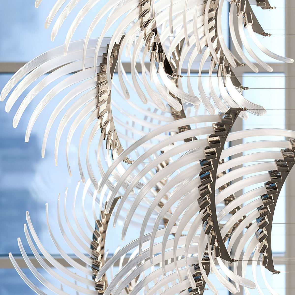 Eurrinia Glass Wing Cluster Chandelier