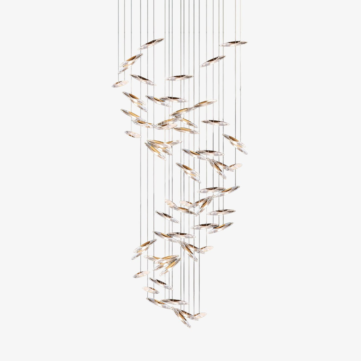 Hylor Luxury Moonlight Whispers Glass Chandelier