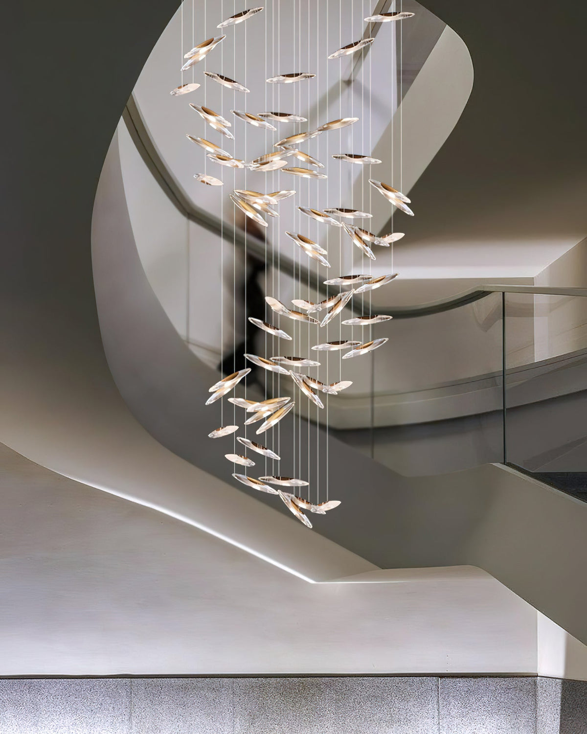 Hylor Luxury Moonlight Whispers Glass Chandelier