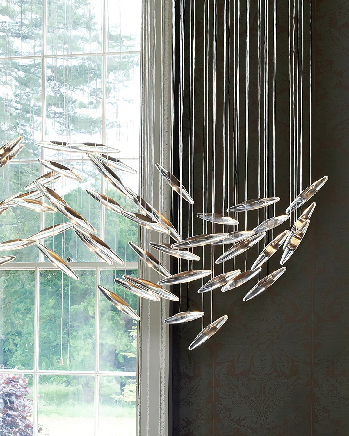 Hylor Luxury Moonlight Whispers Glass Chandelier