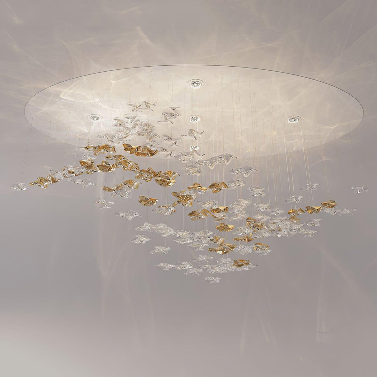 Velaise Luxury Tidal Art Glass Pendants Lamp