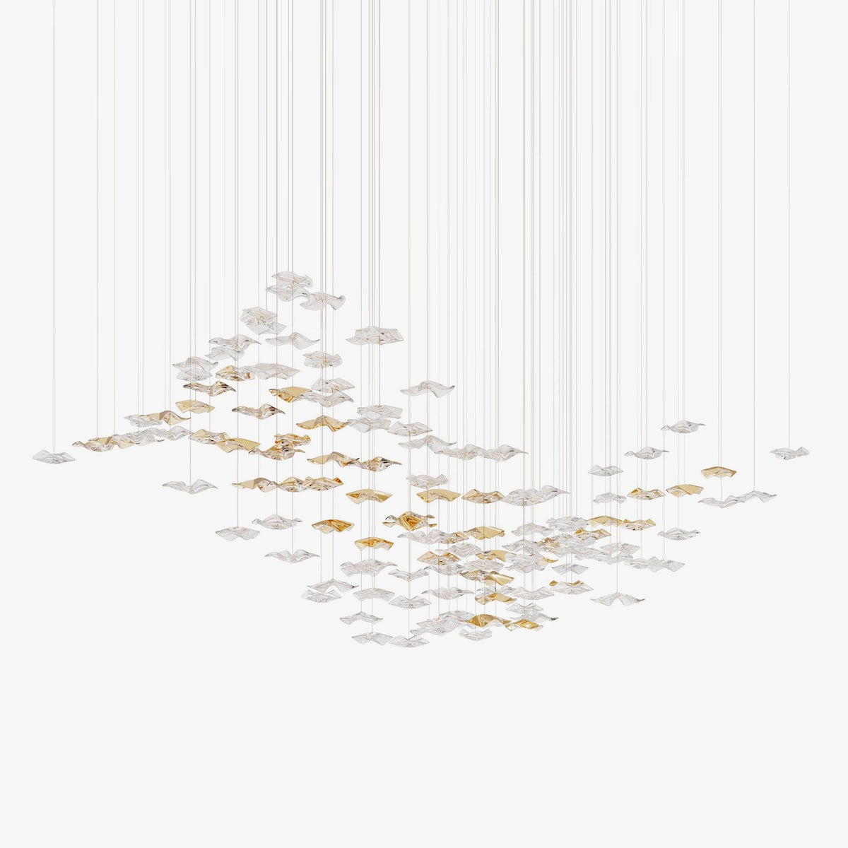 Velaise Luxury Tidal Art Glass Pendants Lamp