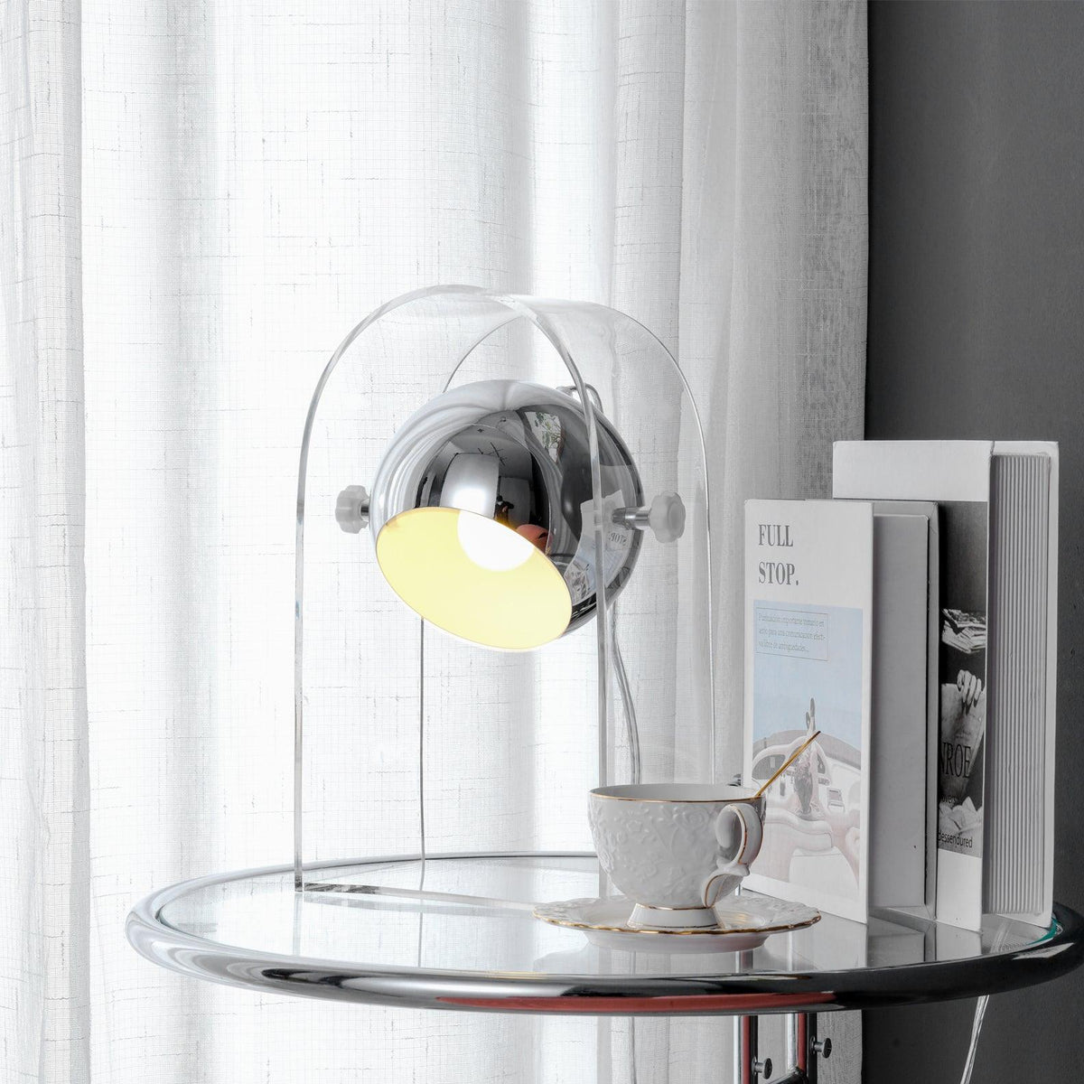 Tynza Steel Futuristic Table Lamp