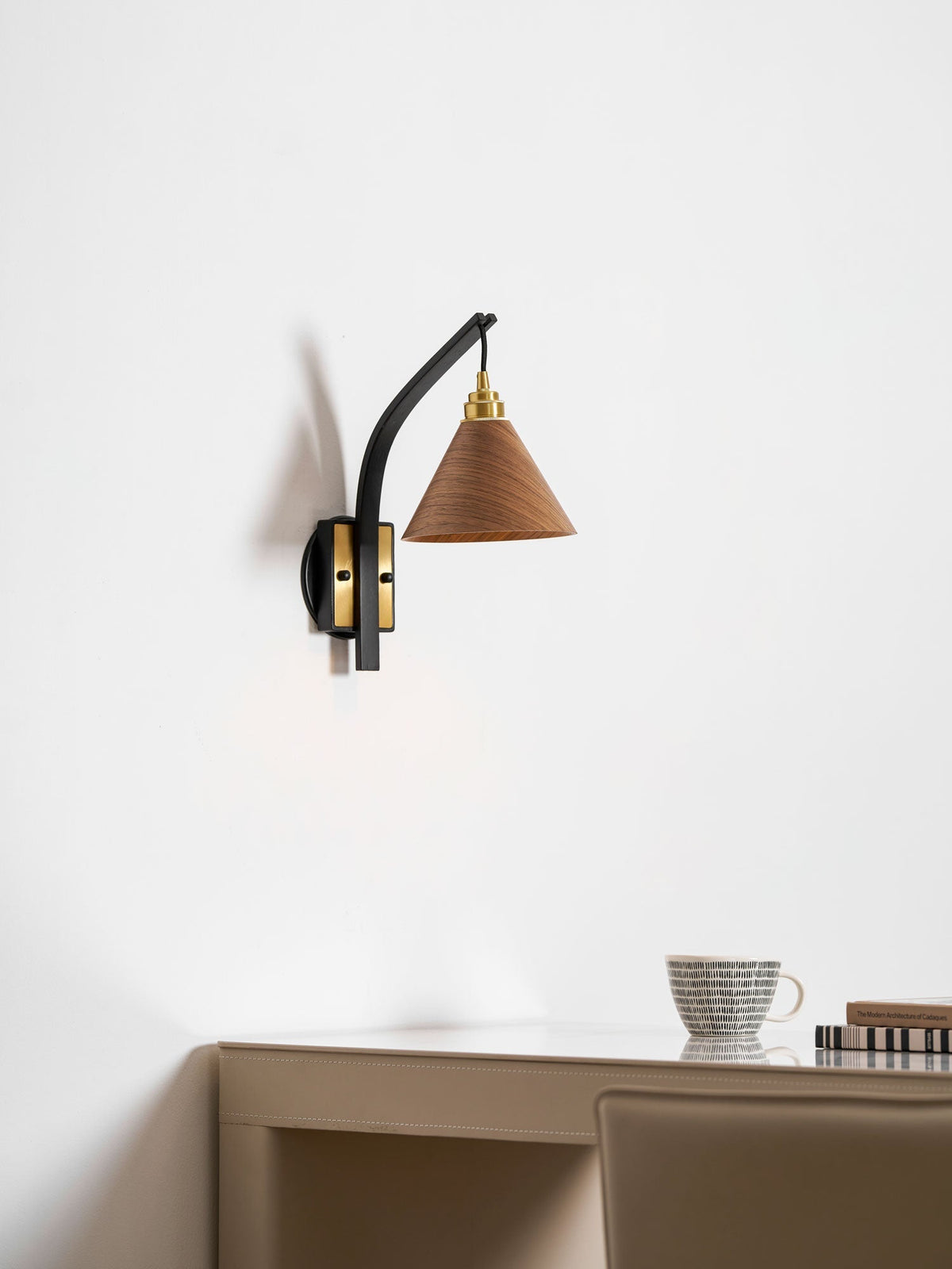Jeva Camber Arc Indoor Wall Light