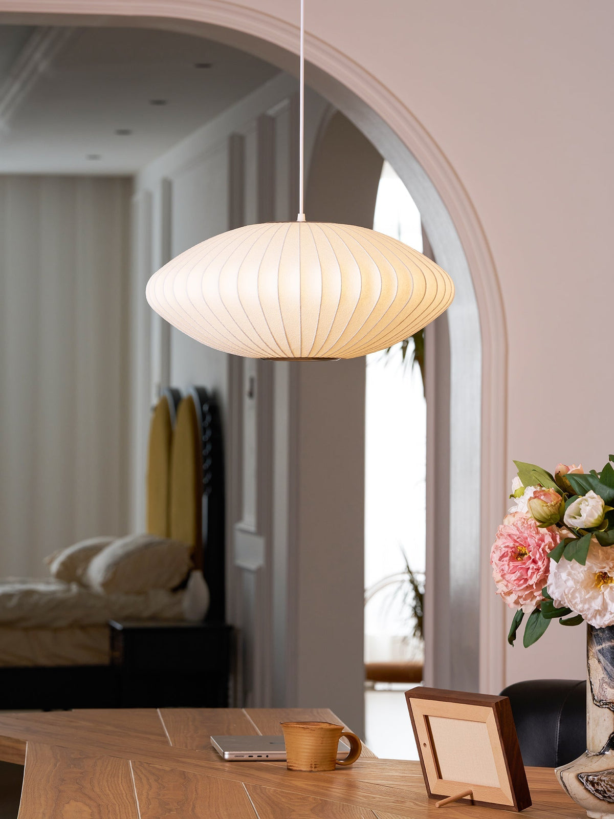 Nebula Bubble Mulberry Silk Pendant Lamp