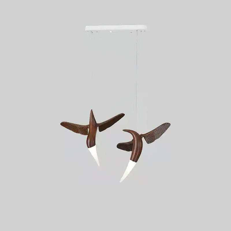 Elsilor Avian-Inspired Wood Pendant Light