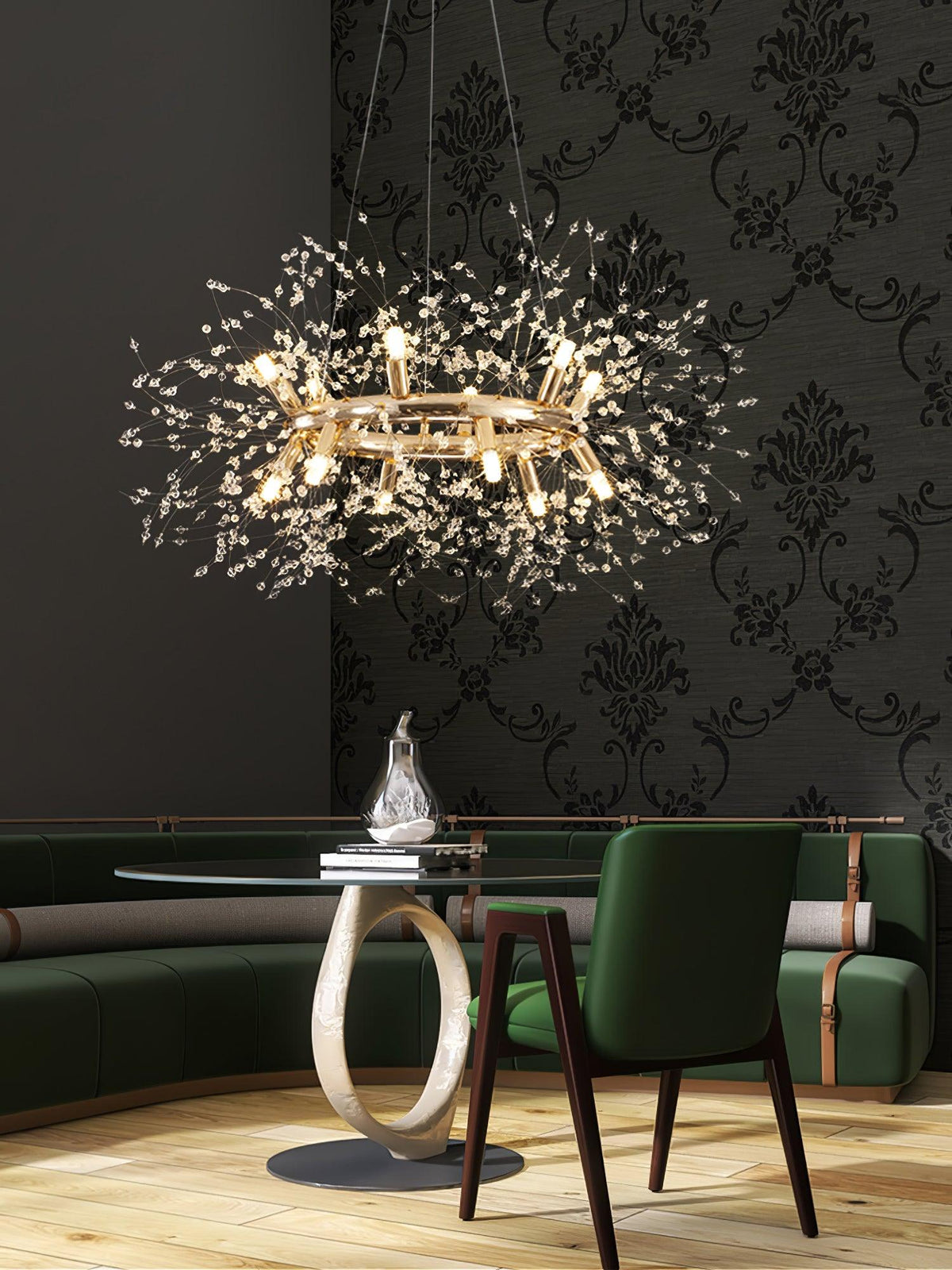 Arderian Chandelier Dandelion Round Stainless Steel