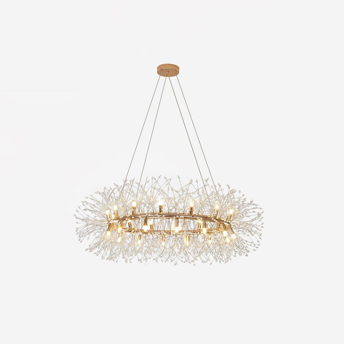Arderian Chandelier Dandelion Round Stainless Steel
