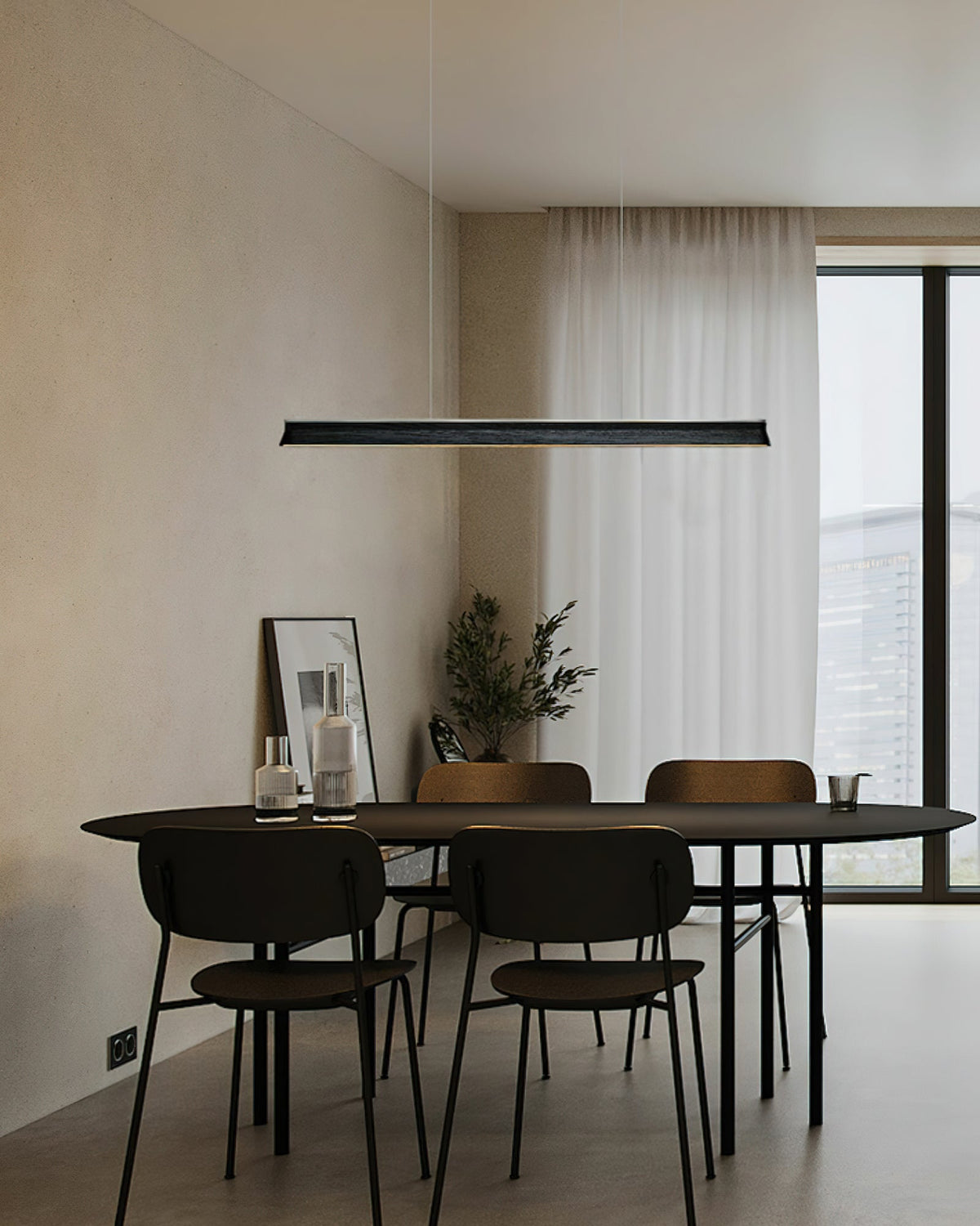 Aldeette Pendant Lamp Wooden Beam Minimalist