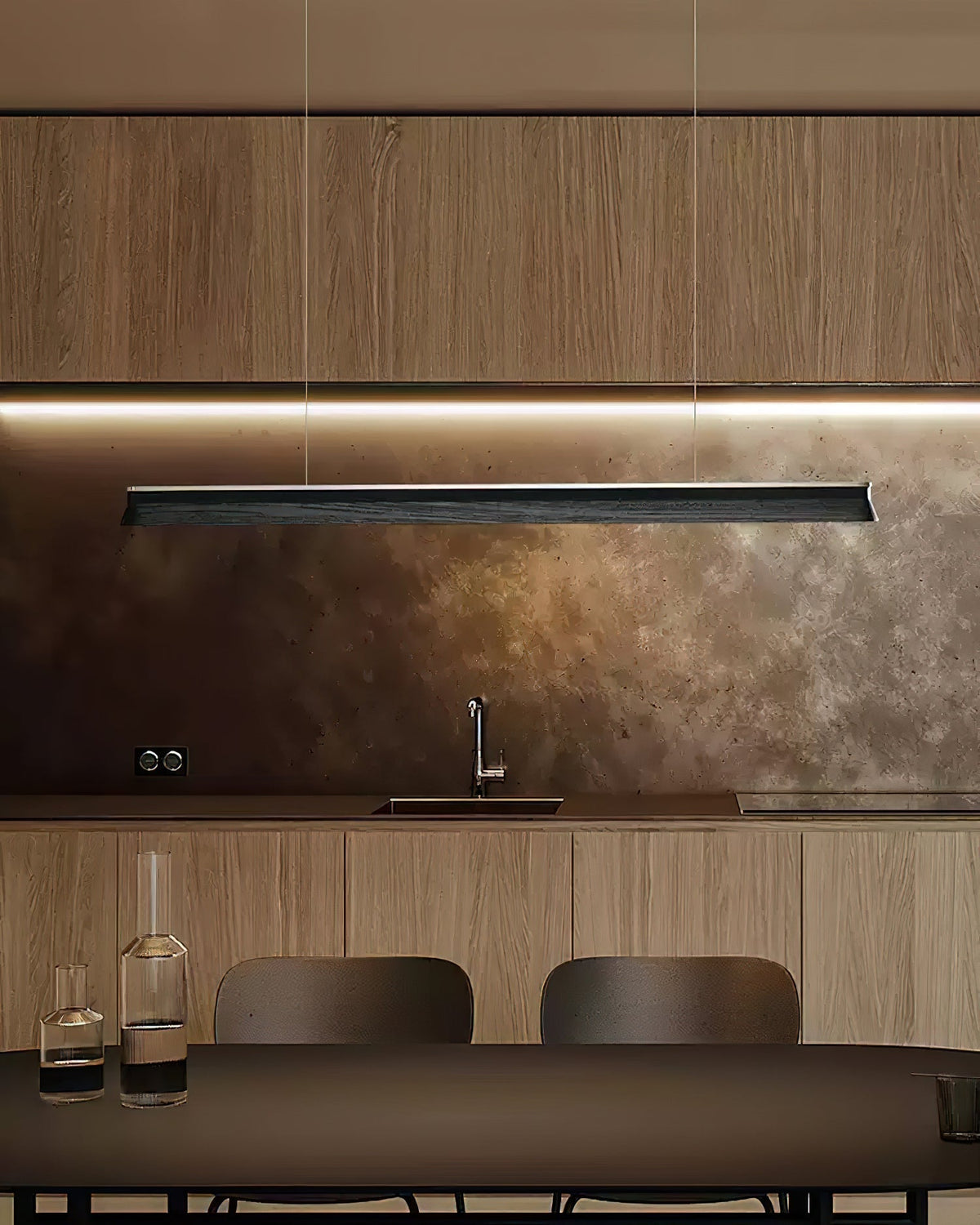 Aldeette Pendant Lamp Wooden Beam Minimalist