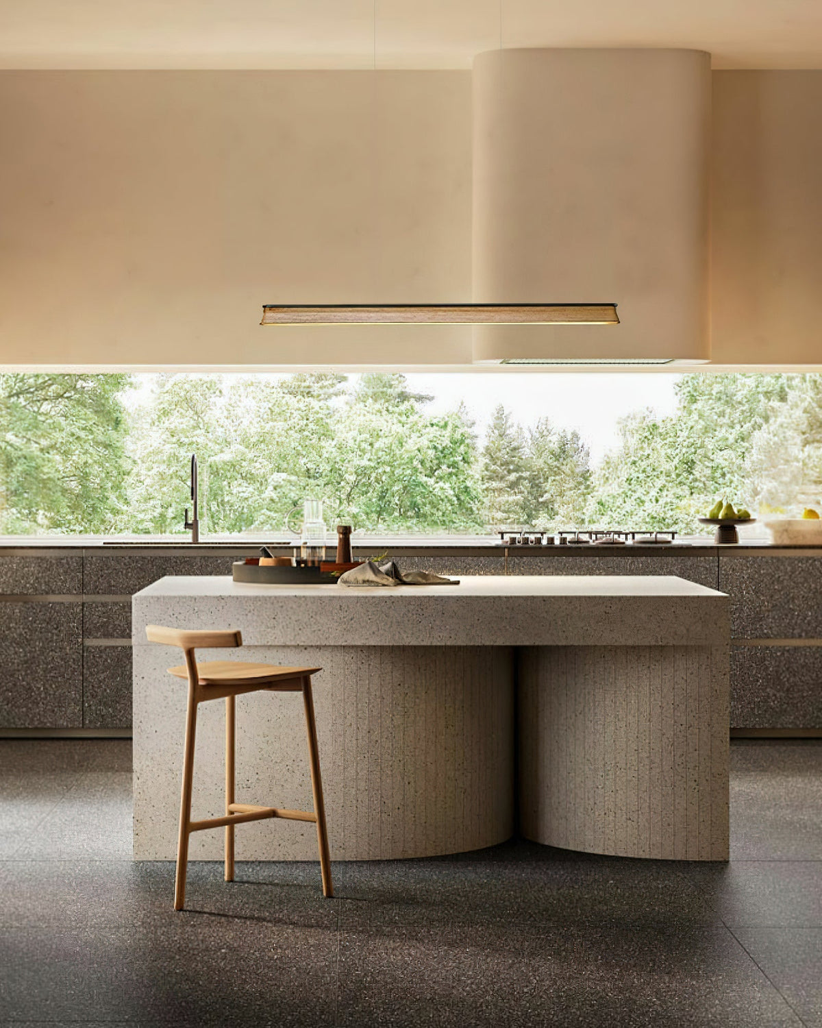 Aldeette Pendant Lamp Wooden Beam Minimalist