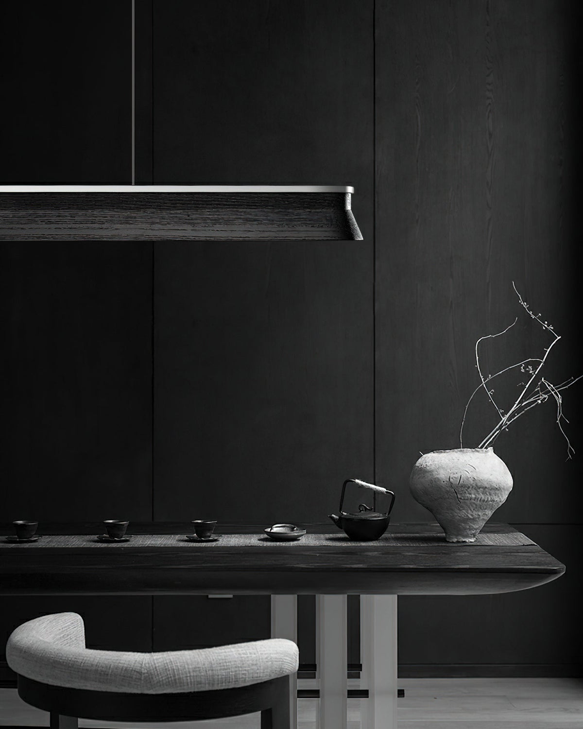 Aldeette Pendant Lamp Wooden Beam Minimalist