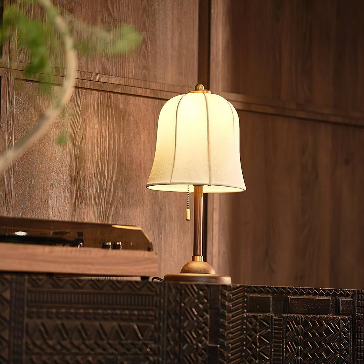 Ivelen Wabi-Sabi Wood Desk Lamp