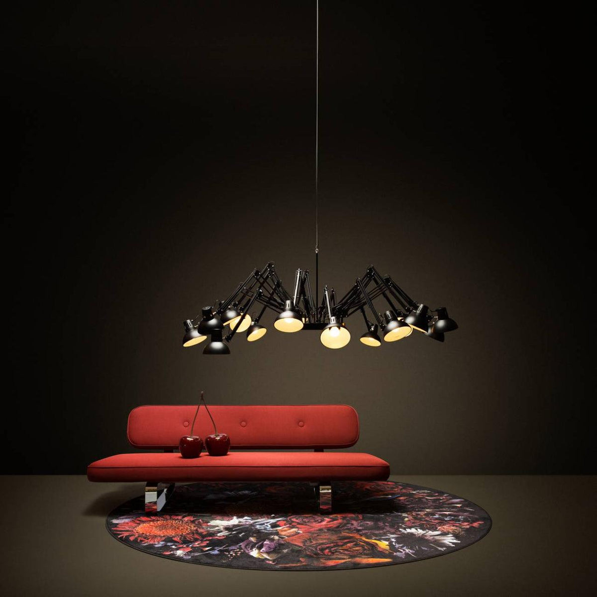 Livenu Chandelier Black Adjustable Multi Arm
