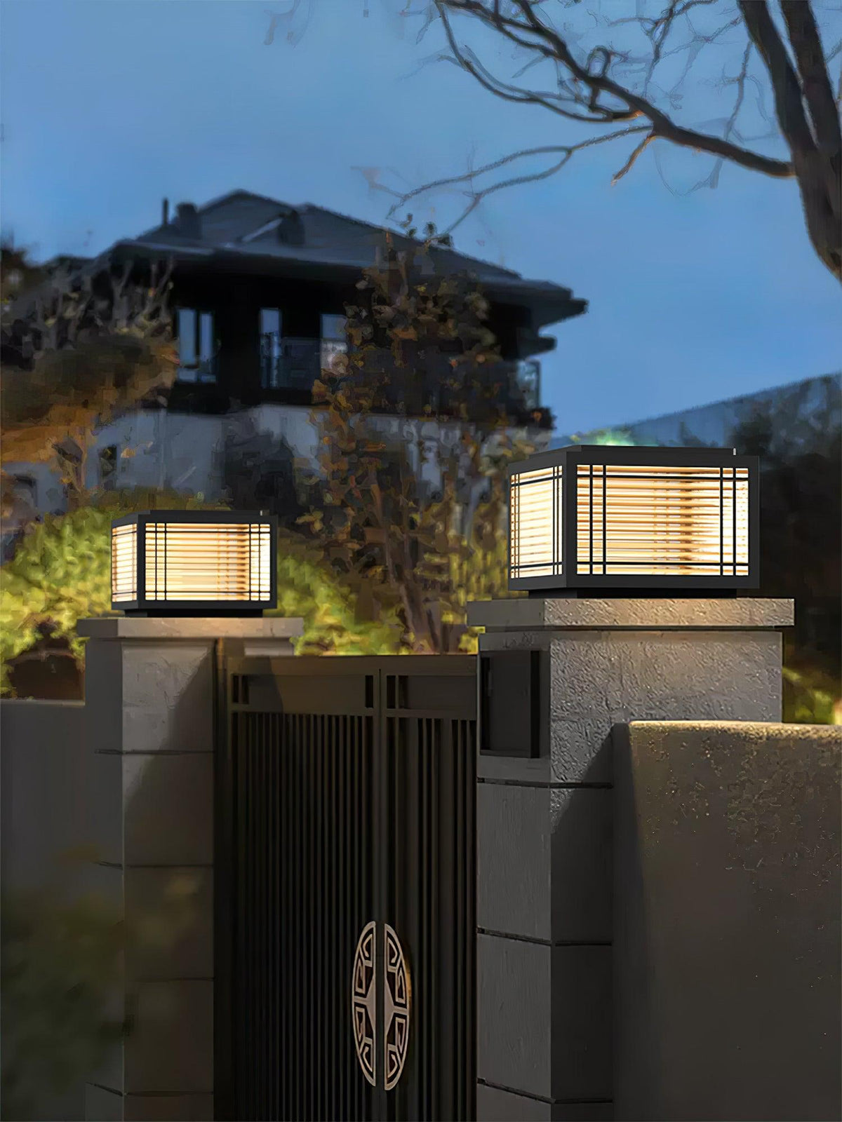 Glorin Steel Japanese-inspired Table Lamp