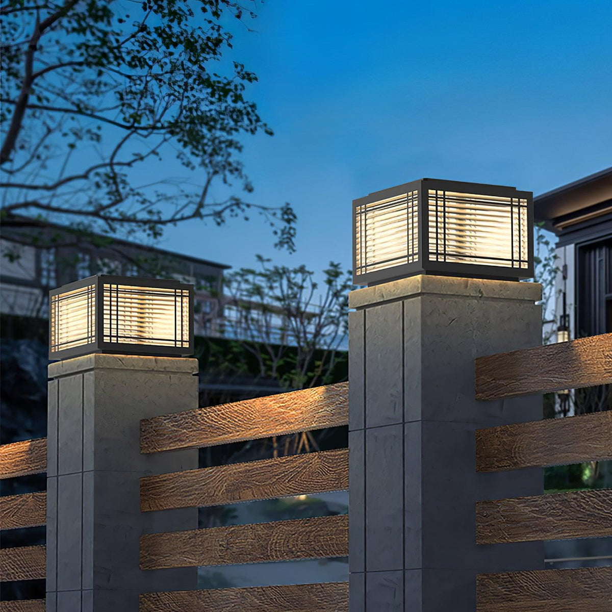 Glorin Steel Japanese-inspired Table Lamp