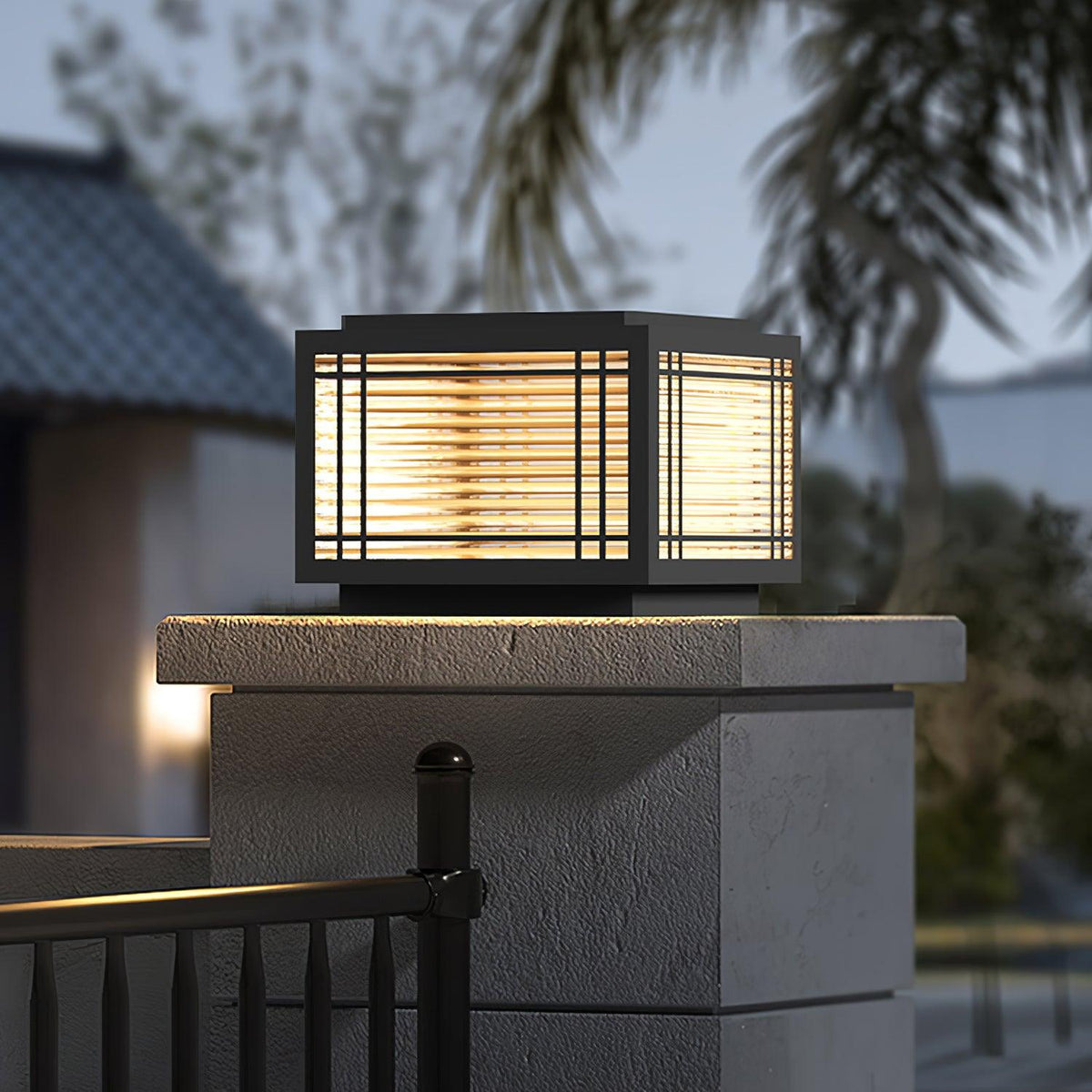 Glorin Steel Japanese-inspired Table Lamp