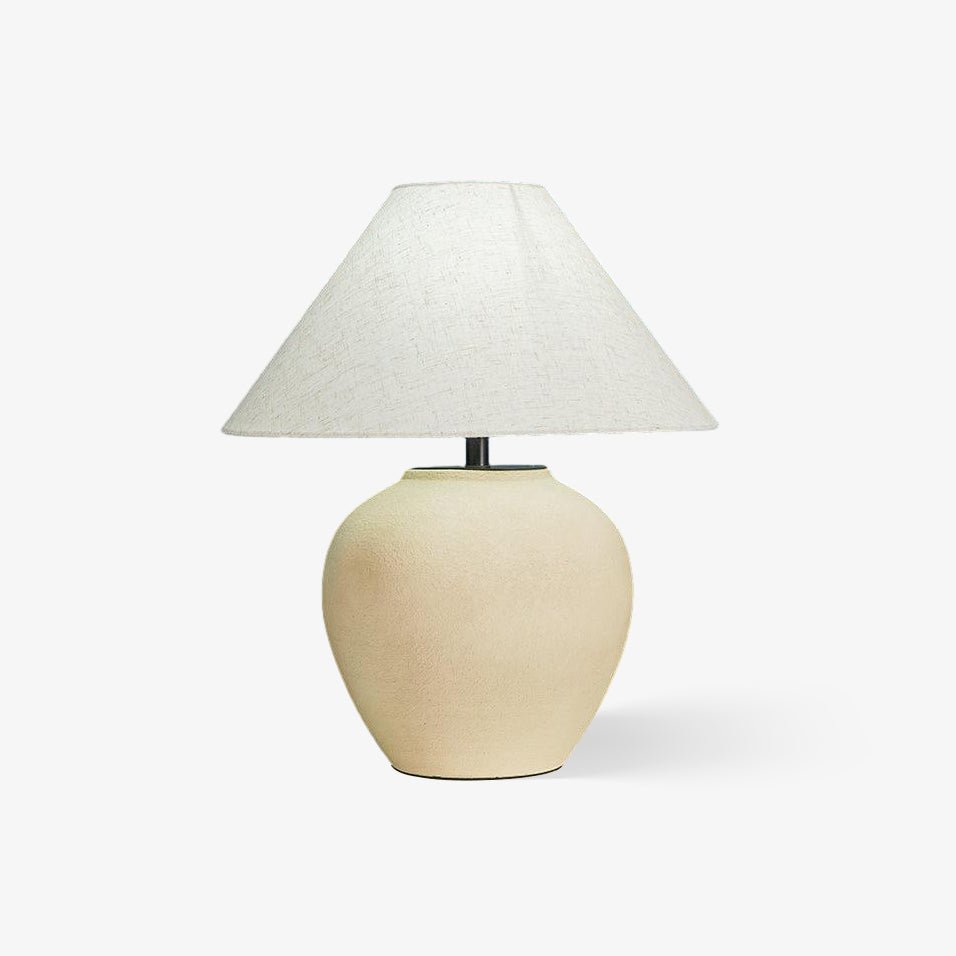Lumian Fabric Ceramic Rustic Table Lamp