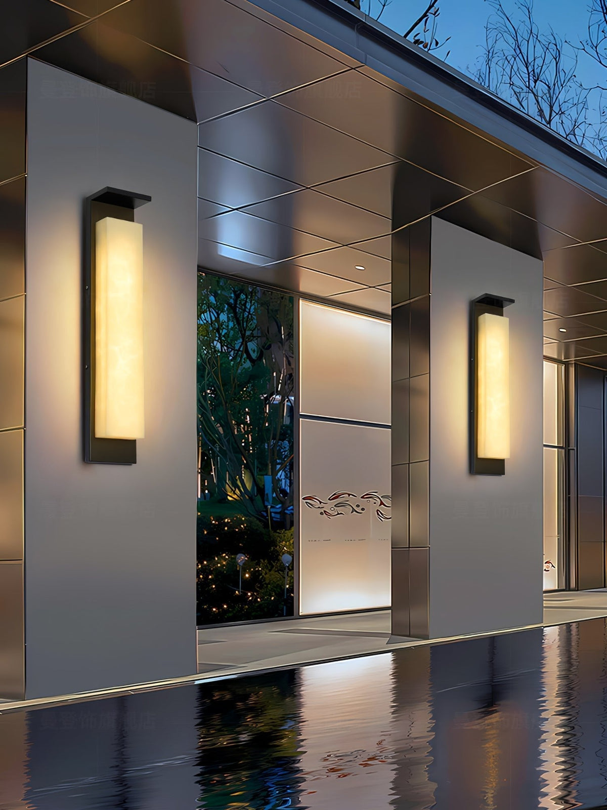 Ushaor Modern Minimalist Outdoor Wall Light