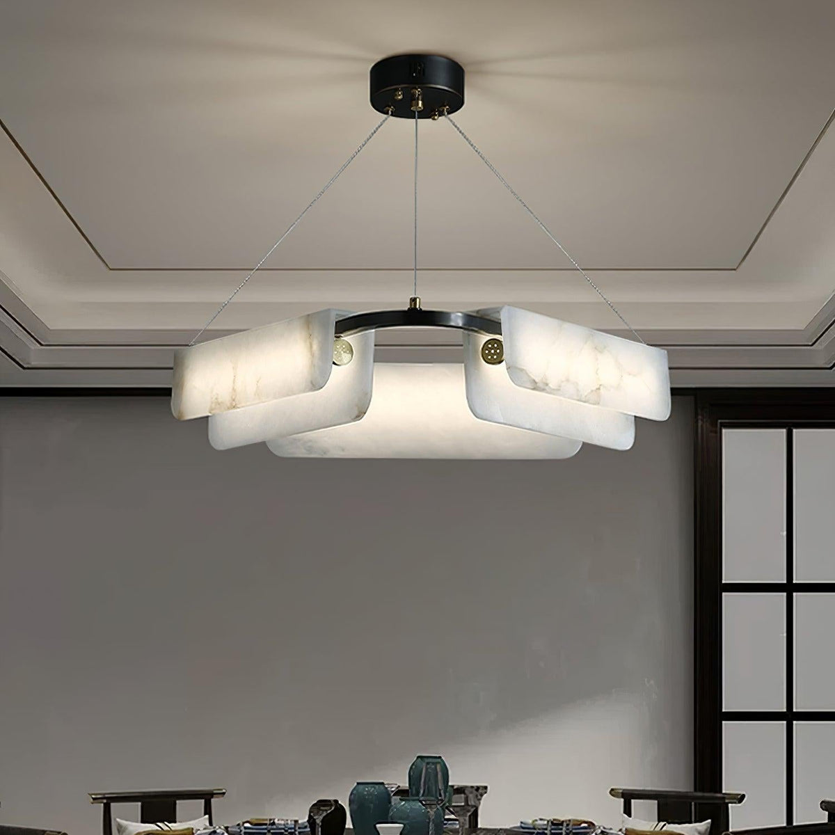 Circona Alabaster Pendant Light