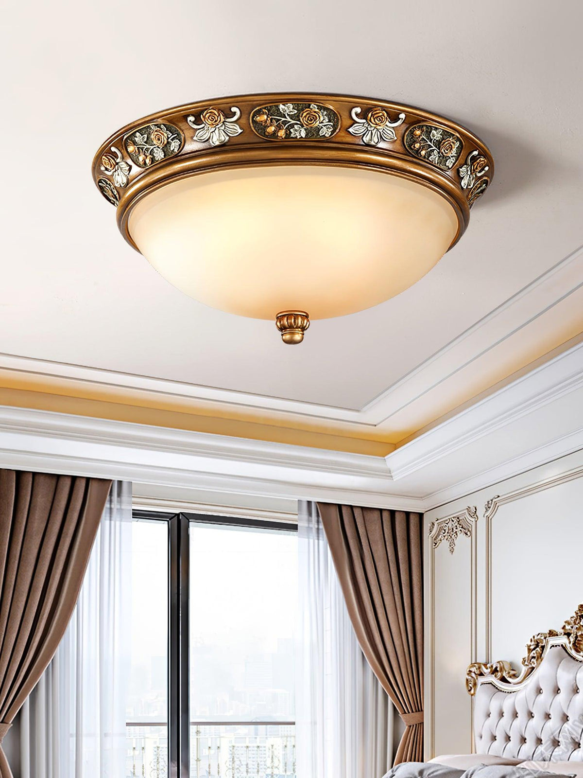 Cilene Vintage Luxury Recessed Resin Ceiling Light