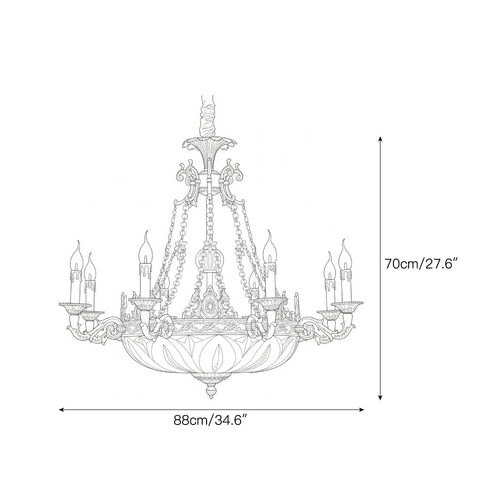 Emuma Brass Chandelier