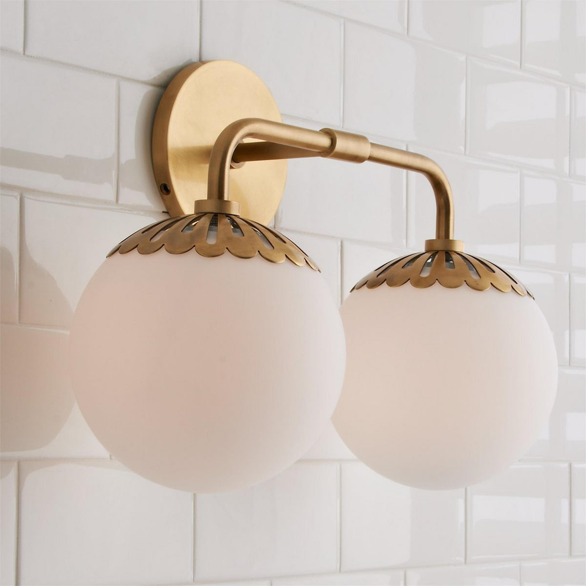 Coralie Globe Glass Wall Lamp
