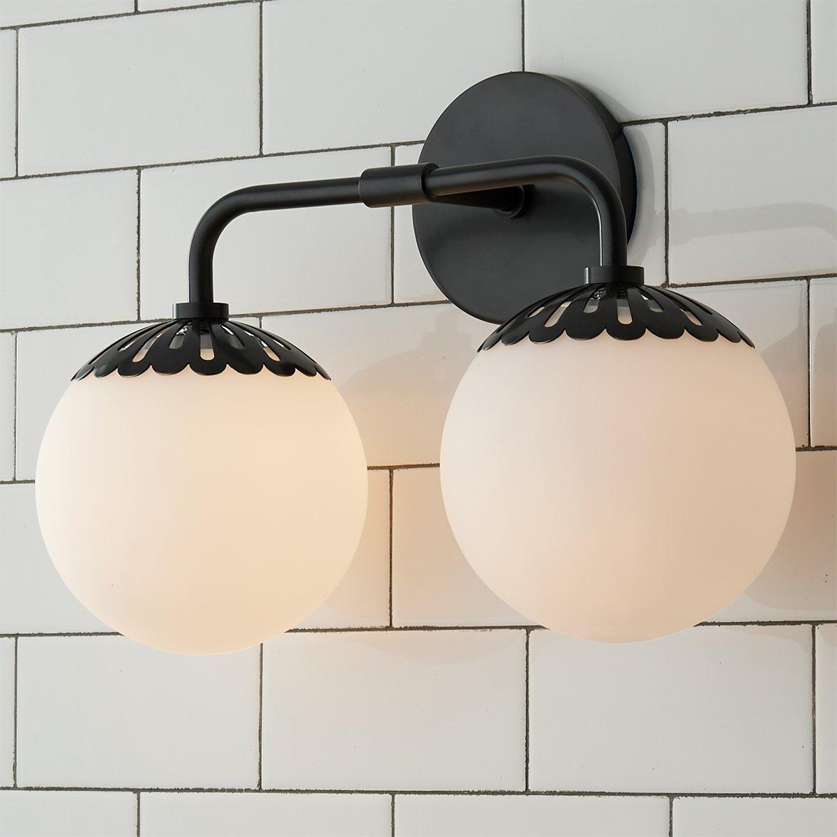 Coralie Globe Glass Wall Lamp