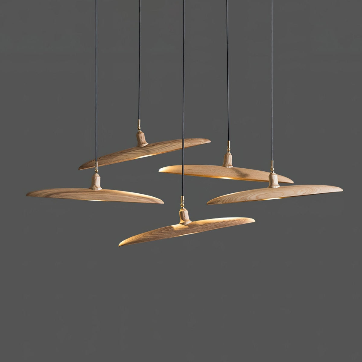 Zelirira Blade Wood Pendant Light