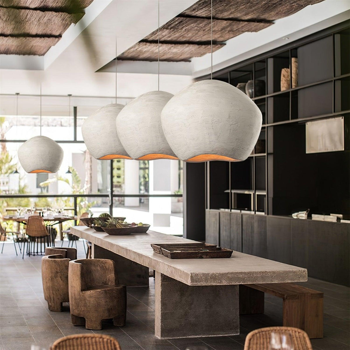 Aursore Modern Minimalist  Nordic Dome Composite Pendant Lamp