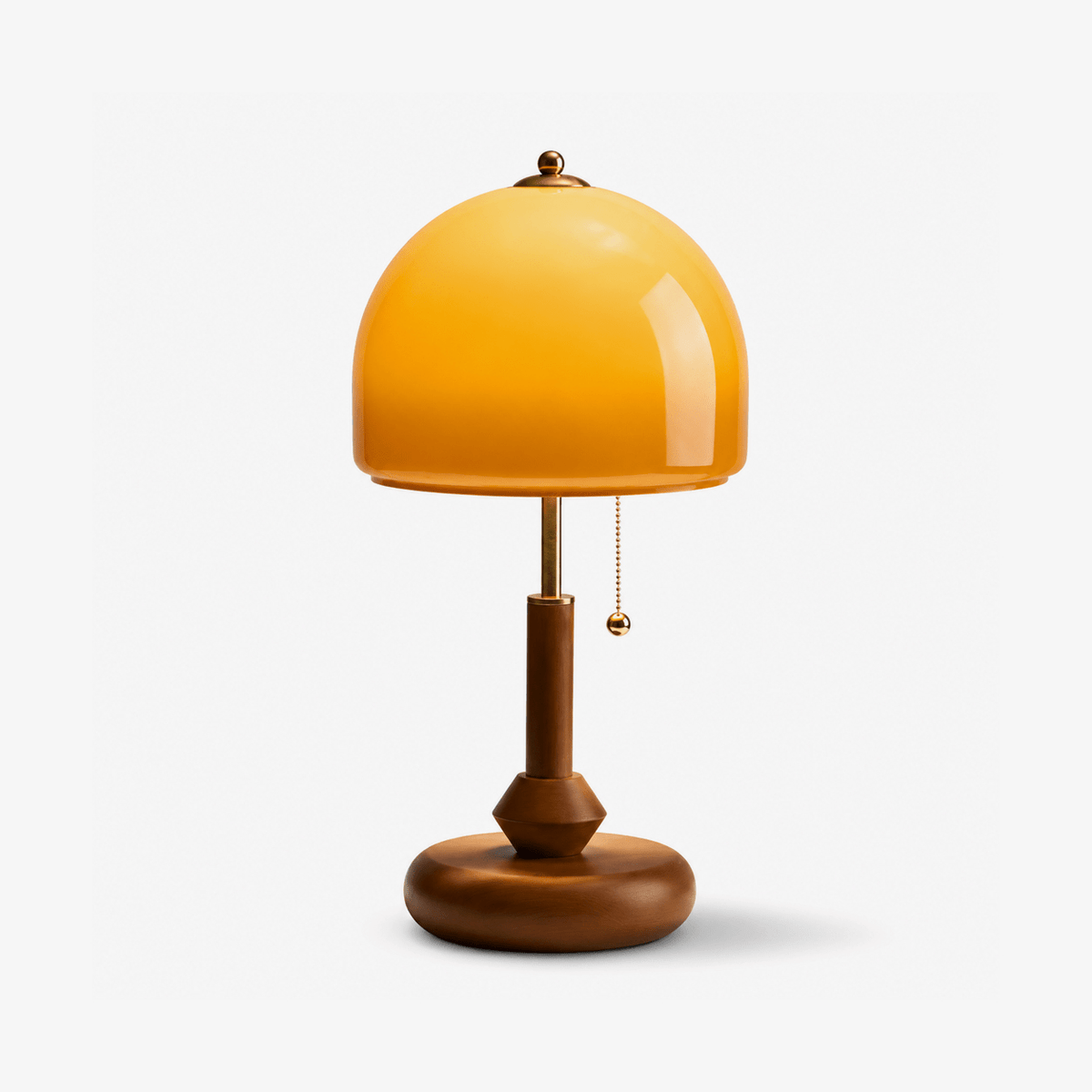 Waola Dome Wooden Table Lamp