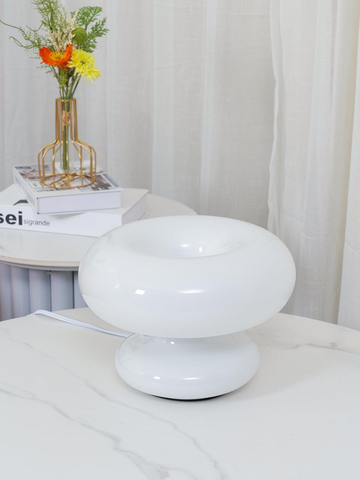 Liorirette Glass Contemporary Table Lamp