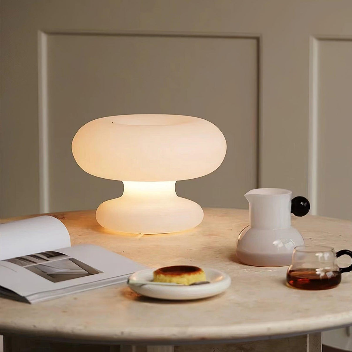Liorirette Glass Contemporary Table Lamp
