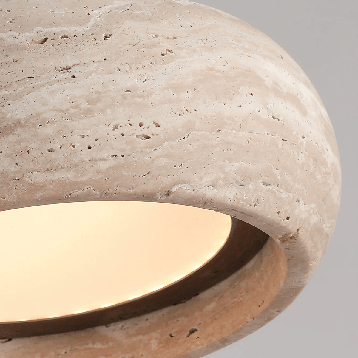 Inaela Donut Travertine Pendant Light