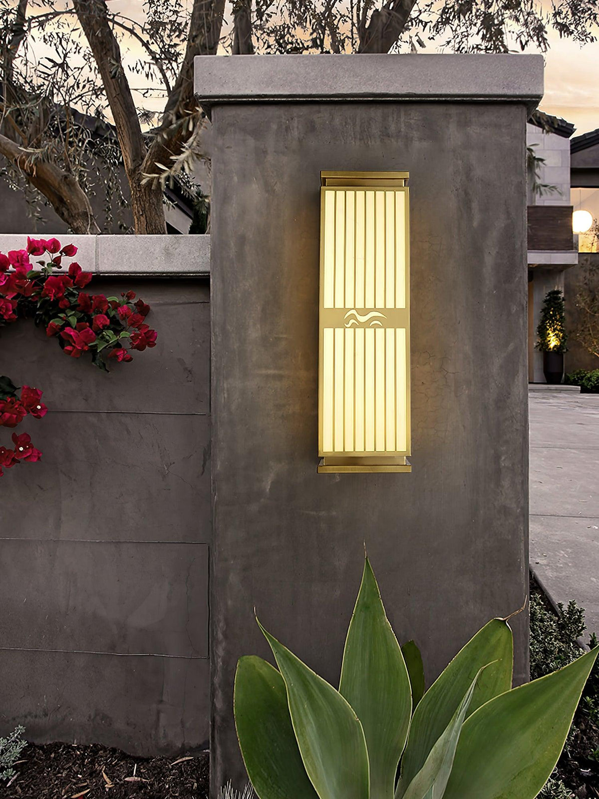 Aurirenne Wall Light Brass Oriental for Entryway