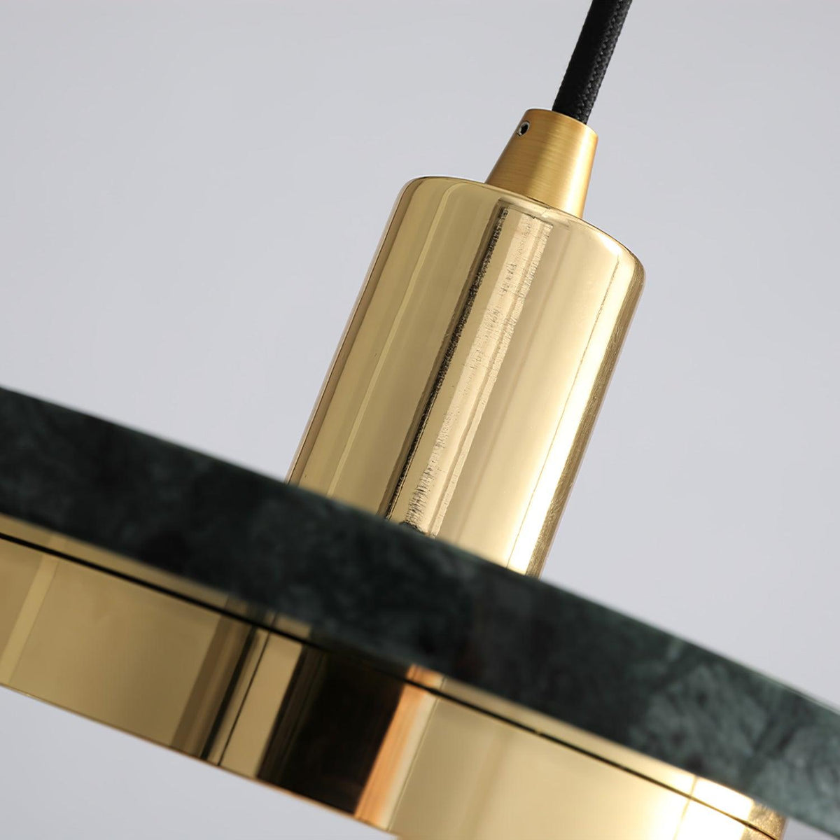 Bram Pendant Lamp Marble Double Circle Modern